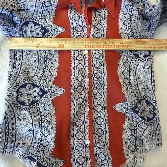 Donnkenny Women's Blouse Size 8/10 Vintage Button Shirt‎ Top Point Collar - Picture 4 of 5